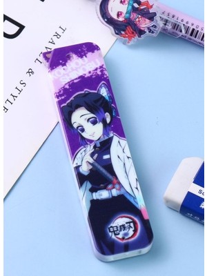 Luoxinguo F Demon Slayer Kimetsu No Yaiba Kamado Tanjirou Nezuko Grafit Kurşun 0.5mm Mekanik Kurşun Kalem Dolum Plastik Otomatik Kurşun Kalem (Yurt Dışından)