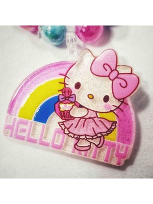 Fashion Hello Kitty Figürlü  Kız Çocuk Boncuk Bileklik