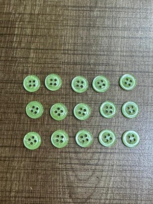 Gönülden Tasarım 1 cm 15 Adet 4 Delikli Düğme Dikiş Aksesuarı Gömlek Kol Düğmesi