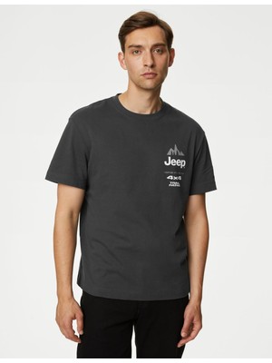 Marks & Spencer Saf Pamuklu Jeep™ T-Shirt