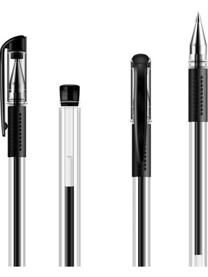 Luoxinguo 10PEN Kırmızı 10 Adet/takım Jel Mürekkep Kalem Roller Tükenmez Kalem Seti Ofis Malzemeleri Siyah Mavi Kırmızı Mürekkep Rengi 0.5mm Tükenmez Öğrenciler Okul Kırtasiye (Yurt Dışından)