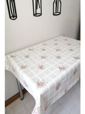 Elegancev Altı Astarlı Muşamba Masa Örtüsü -Ççk