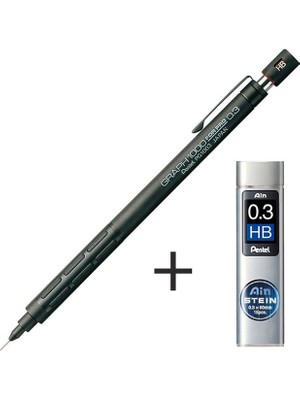 Luoxinguo 0.3 Artı Bir Dolum Japonya Pentel Mekanik Kalem Seti Grafik 1000 Pro Classic Otomatik Kalem 0.3mm/0.5mm/0.7mm/0.9mm Ofis Okul Kırtasiye (Yurt Dışından)