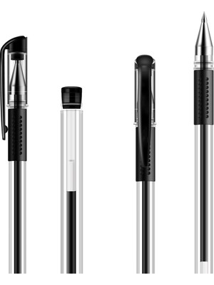 Luoxinguo 10PEN Mavi 10 Adet/takım Jel Mürekkep Kalem Roller Tükenmez Kalem Seti Ofis Malzemeleri Siyah Mavi Kırmızı Mürekkep Rengi 0.5mm Tükenmez Öğrenciler Okul Kırtasiye (Yurt Dışından)