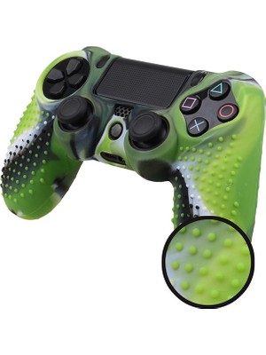 Luoxinguo Kırmızı Anti Kayma Silikon Koruyucu Kılıf Dualshock 4 Ps4 Ds4 Pro Slim Denetleyici Kapağı Analog Kavrama Kılıfı (Yurt Dışından)