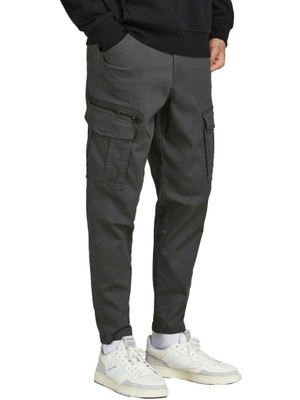 Jack & Jones Erkek Ace Dex Tapered Pantolon 12194240 Siyah 31-32 - Koyu Gri