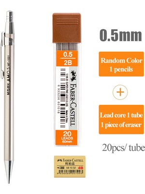 Luoxinguo 0.5mm-1pen-2b-Lead-E Mg 1001 0.5mm/0.7mm Metal Mekanik Kurşunkalemler Öğrenciler Kroki Çizim Otomatik Kalemler Yazma Grafit Kurşun Kalemleri Değiştirin (Yurt Dışından)