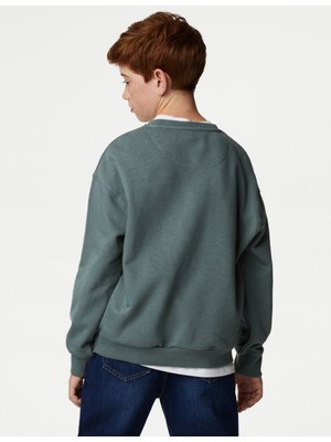 Marks & Spencer Marvel™ Yuvarlak Yaka Sweatshirt