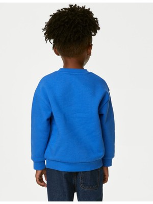 Marks & Spencer Captain America™ Yuvarlak Yaka Sweatshirt