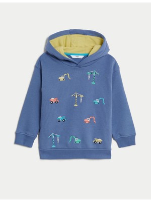 Marks & Spencer Işleme Detaylı Kapüşonlu Sweatshirt