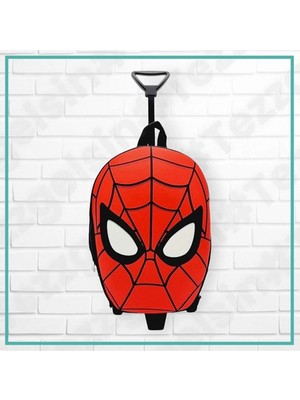 Mood Agenda Çocuk Anaokulu Kreş Çekçekli Tekerli Örümcek Adam Baskılı Eva Kumaş Sırt Çantası Okul Çantası