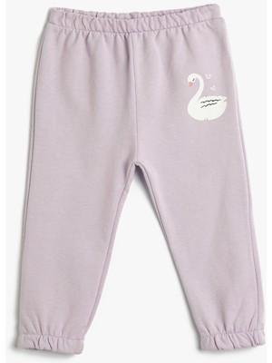 Koton Jogger Eşofman Altı Beli Lastikli Pamuklu Şardonlu