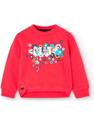 Boboli Kız Çocuk Sweatshirt Kırmızı