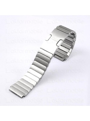 AktarMobile Huawei Watch Gt 4 46 mm Uyumlu Metal Kordon Baklalı Model Paslanmaz Çelik Kayış Kelebek Toka