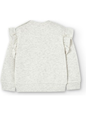 Boboli Kız Çocuk Sweatshirt Ekru