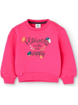 Boboli Kız Çocuk Sweatshirt Koyu Pembe