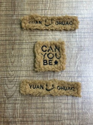 Gönülden Tasarım 2X9CM 5x5 cm 3 Lü Peluş Dokuma Gülen Surat Arma Yama Dikiş Çanta Aksesuarı