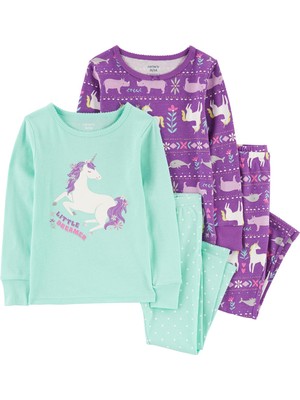 Carter's Kız Bebek 4'lü Pijama Set