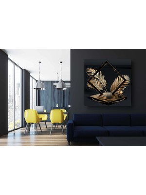 AR AJANS KANVAS TABLO Gold Dekorasyon Kanvas Tablo K12