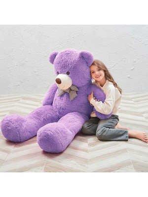 Sole 160 cm Sevgiliye Özel Romantik Dev Boy Papyonlu Peluş Ayı- % 100 Yerli