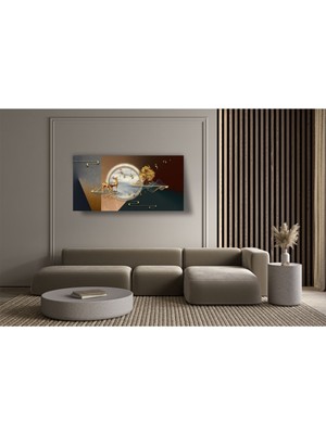 AR AJANS KANVAS TABLO Altın Geyik Kanvas Tablo