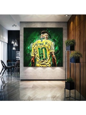 AR AJANS KANVAS TABLO  Junior Jr Brezilya Futbol Taraftar Kanvas Tablo ART00128