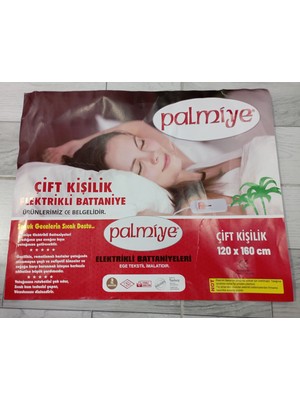 Palmiye Elektrikli Battaniye Çift Kişilik