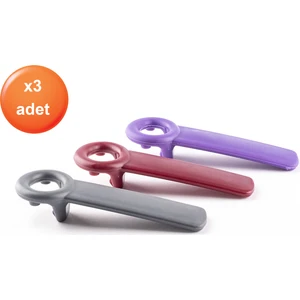3 Adet Renkli Kavanoz Açacağı Şişe Kapak Açacağı