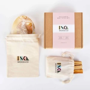Inka Wood Co. Inka Wood Palo Santo Mini Set - İncili Sedef Deniz Kabuğu - Palo Santo Tütsü - Konik Tütsü