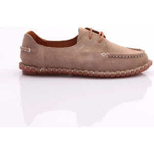 602 Kadın Dikiş Detaylı Önden Bağcikli Makosen Ayakkabı