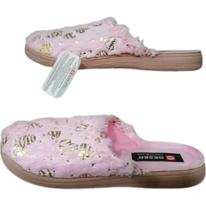 Kadın Pembe Peluş Ev Içi Terlik GZRR32-998