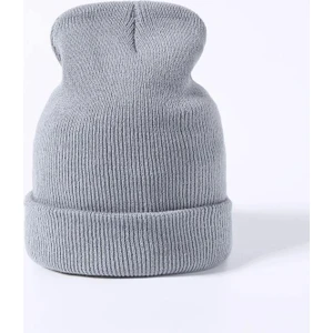 EKE TEKSTİL Unisex Katlamalı Kışlık Örme Bere