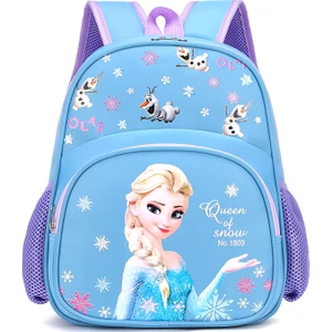 Anaokulu Sırt Çantası Karikatür Frozen Desen Açık Mavi Mor (Yurt Dışından)
