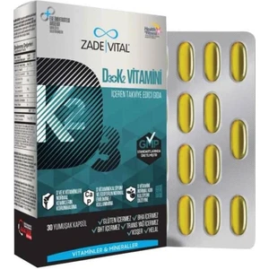 Zade Vital Vitamin D3 + K2 30 Kapsül