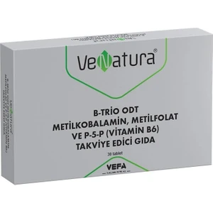 B-Trio Odt Metilkobalamin, Metilfolat ve P-5-P Takviye Edici Gıda 30 Tablet