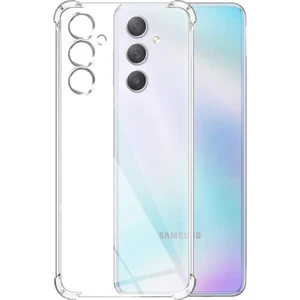 Case World Caseworld Samsung Galaxy M54 Kapak Kamera Korumalı Airbag Antishock Köşe Korumalı Şeffaf Silikon Kılıf