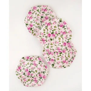 Bursa Porselen Dekor Pink Ivy Rose 4 Parça Tatlı/kurabiye Tabağı