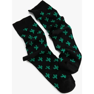 Kaktüs Desenli Soket Çorap