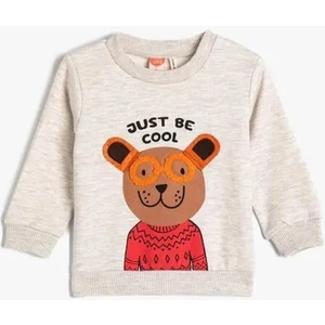 Koton Erkek Bebek Sweatshirt Bej 4WMB10188TK