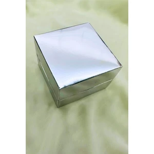 Petek Aksesuar Silver Metalize Hediye Kutusu