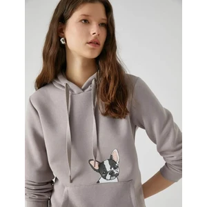 Kadın Sweatshirt Gri 4WAL10022IK