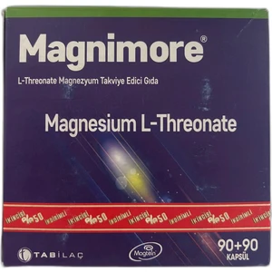 Tab İlaç Magnimore L-Threonate 90 + 90 Kapsül Avantajlı Paket 8680133002182