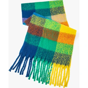 Şal Püsküllü Yumuşak Dokulu Çok Renkli