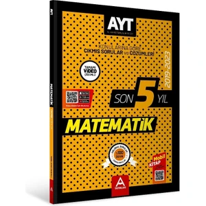 A Yayınları Son 5 Yıl AYT Matematik Çıkmış Sorular 2019 - 2023