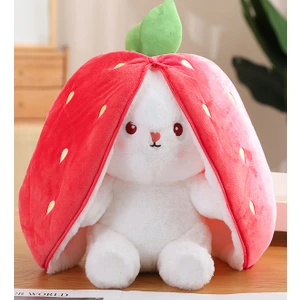 Çilektavşan Gold Peluş Sevgiliye Özel