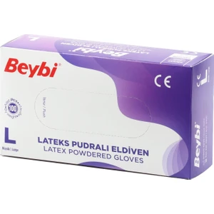 Lateks Eldiven Pudralı Large (Büyük) - 100 Adet