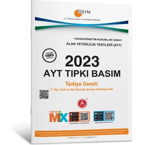 A Yayınları 2023 AYT Tıpkı Basım Deneme Sınavı Bire Bir ÖSYM Çıkmış Sorular