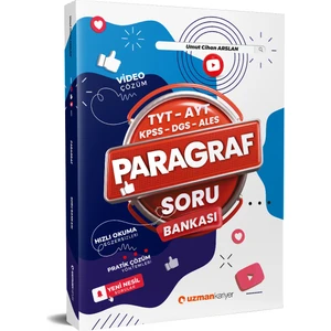 Uzman Kariyer Yayınları 2024 DGS TYT AYT KPSS ALES Paragraf Soru Bankası