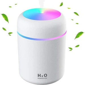 Mini 2 Renk Modlu 300 ml USB Girişli Ultra Sessiz Çok Kullanışlı Hava Nemlendirici AL4053