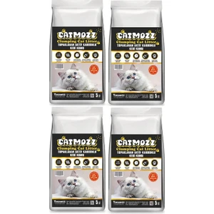 Aktif Karbon (Activated Carbon) Topaklanan Kedi Kumu 5 Lt x 4 Adet